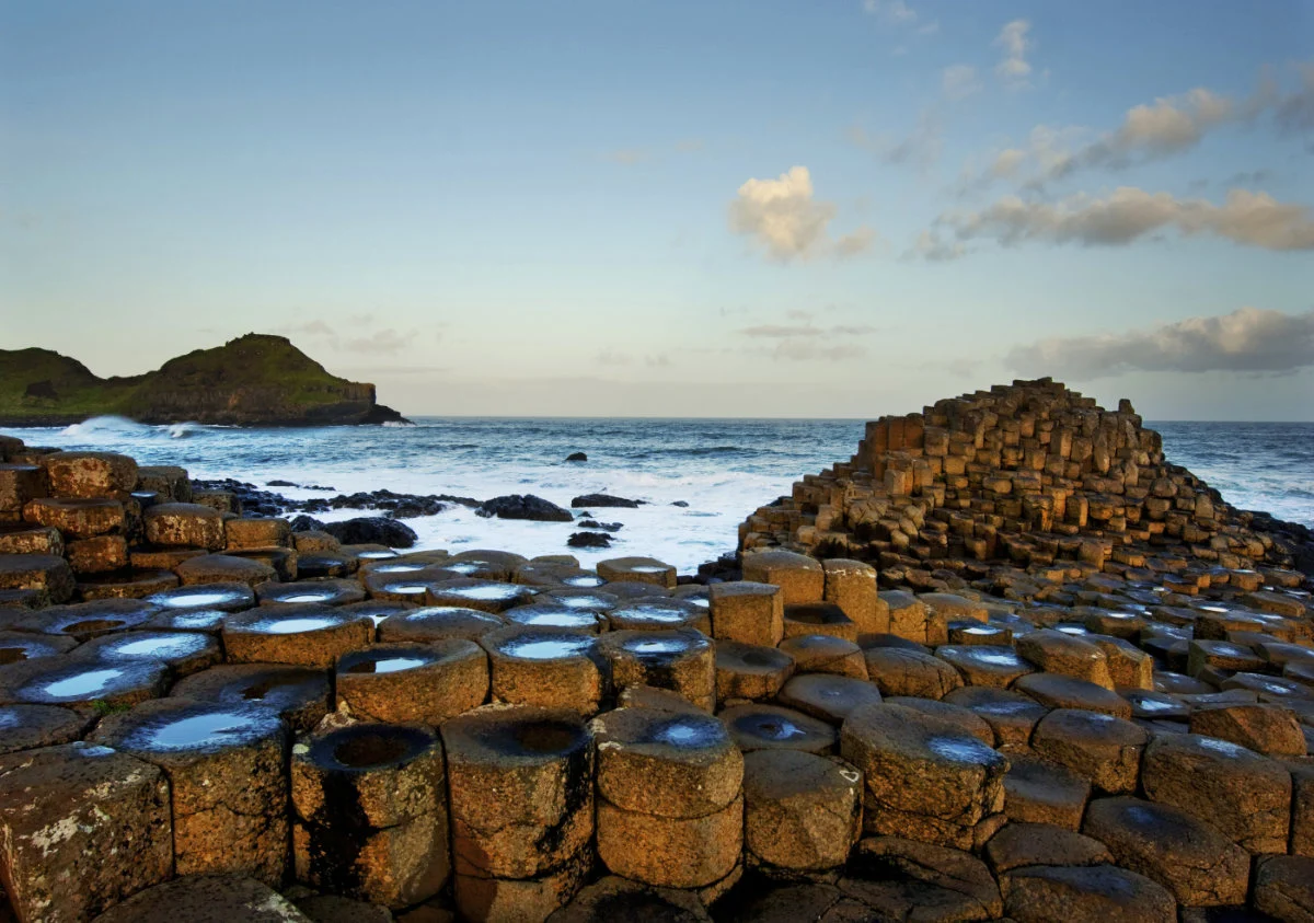 Rock formations in Giant’s Causeway, Antrim, Northern Ireland
